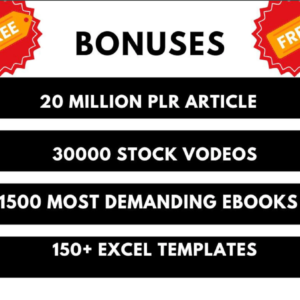 1 Million+ eBooks Bundle + 1 Million PLR Articles Bonus | Reseller Rights Included