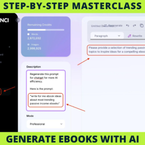 AI eBook Masterclass: Step-by-Step Video Guide to Creating Full eBooks with AI