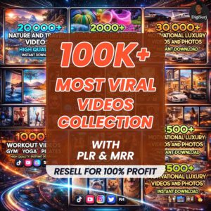 100,000+ Viral Reels Bundle | AI Animated Content Pack (PLR & MRR Rights)