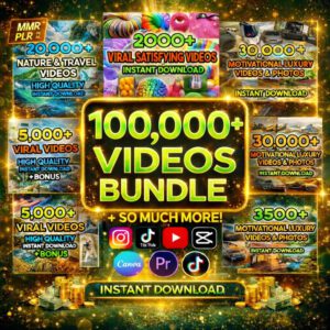 100,000+ Viral Reels Mega Bundle (PLR + MRR) | Editable Canva Templates for TikTok, Instagram & YouTube Shorts