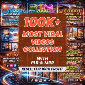 100,000+ Viral Reels Bundle | AI Animated Content Pack (PLR & MRR Rights)
