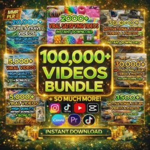 100,000+ Viral Reels Bundle | AI Animated Content Pack (PLR & MRR Rights)